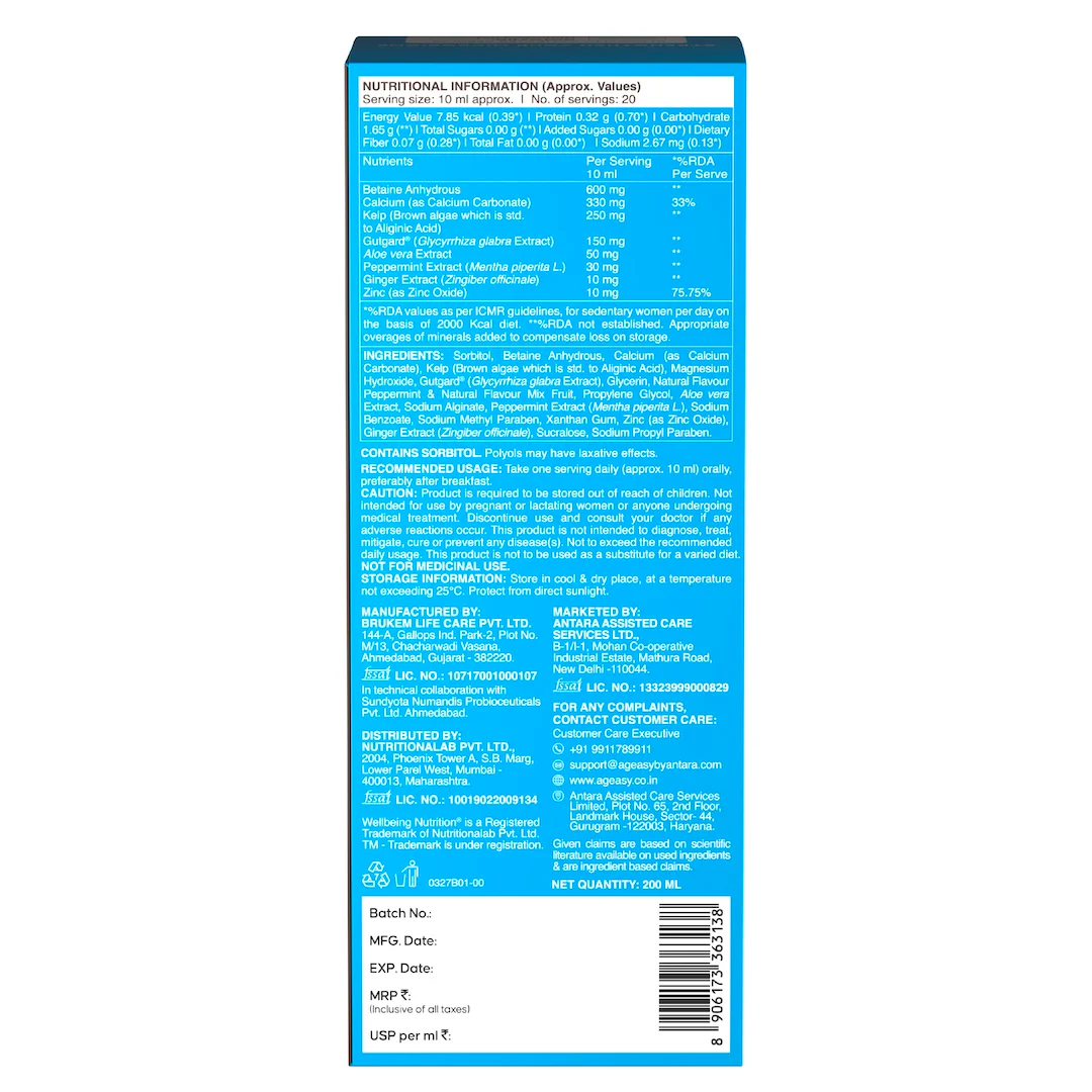 Acidity Calm | Acid Reflux & Heartburn Relief | For Seniors | 20 servings - Image 13