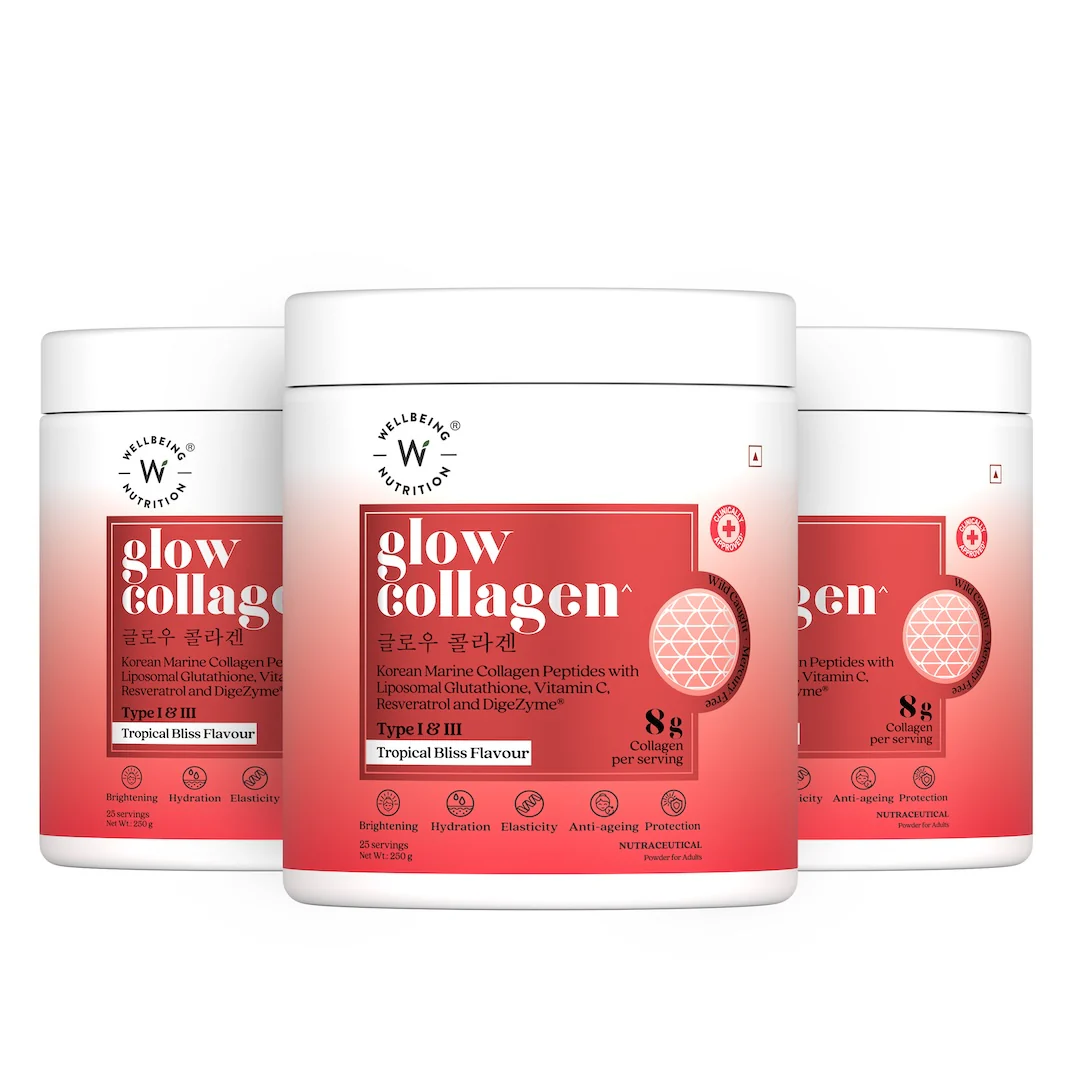 Glow Korean Marine Collagen Peptides with Liposomal Glutathione & Vitamin C | Tropical Bliss Flavour | 250g - Image 18