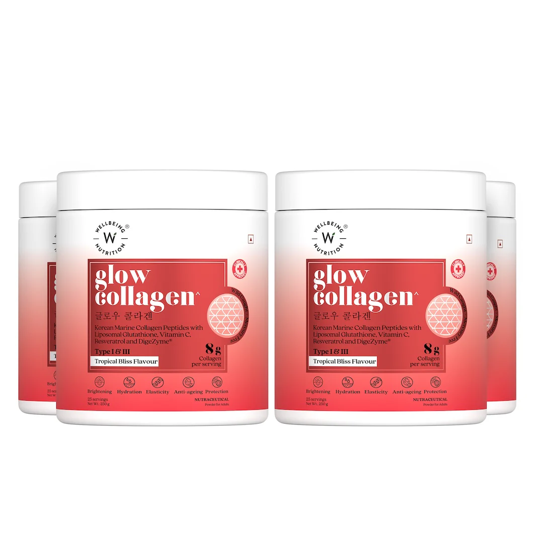 Glow Korean Marine Collagen Peptides with Liposomal Glutathione & Vitamin C | Tropical Bliss Flavour | 250g - Image 19