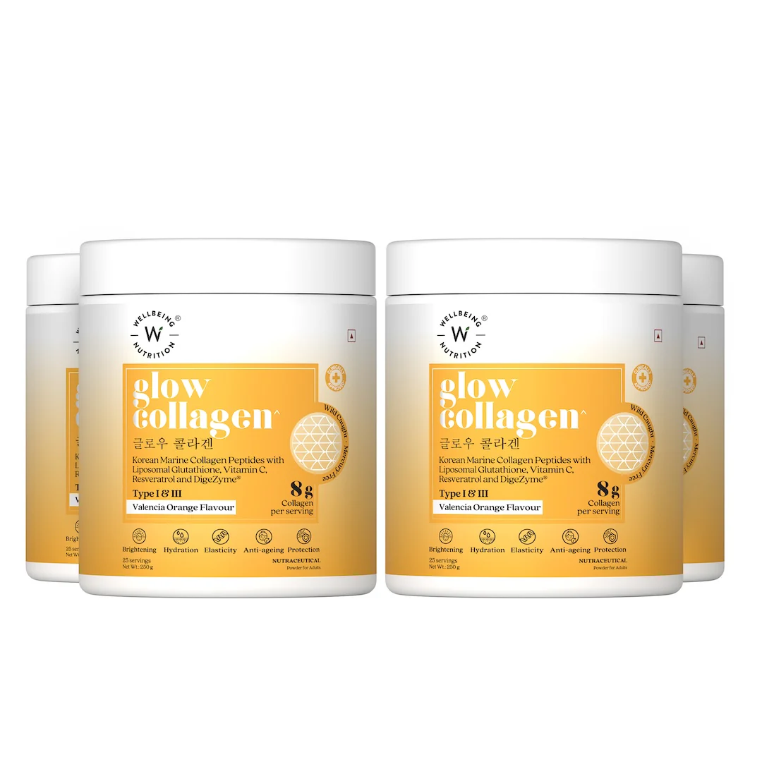 Glow Korean Marine Collagen Peptides with Liposomal Glutathione & Vitamin C | Valencia Orange Flavour | 250g - Image 19