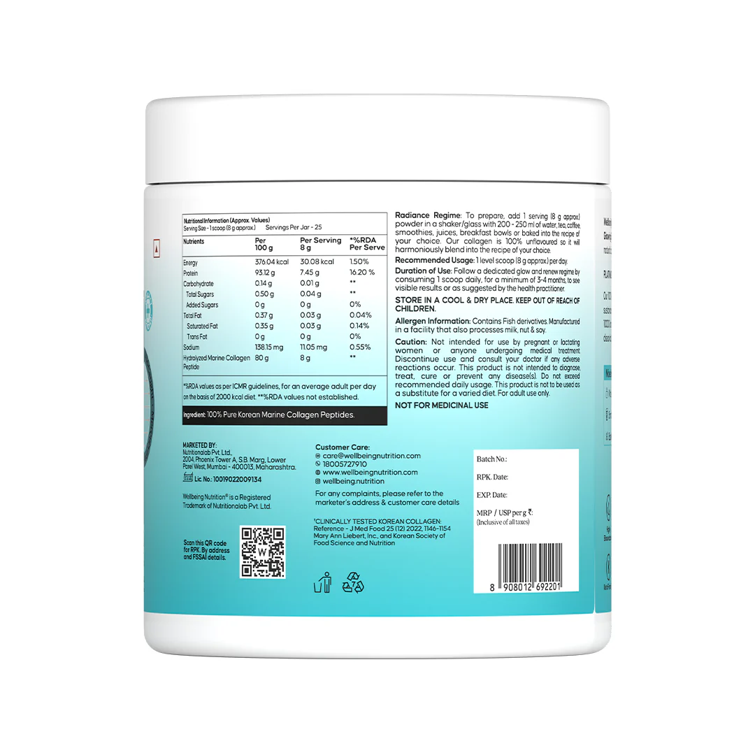 Pure Korean Marine Collagen Peptides | Unflavored | Combat Signs of Ageing - Image 15