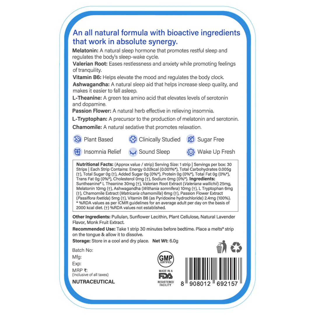 Restful Sleep Melts (10mg) - Image 15