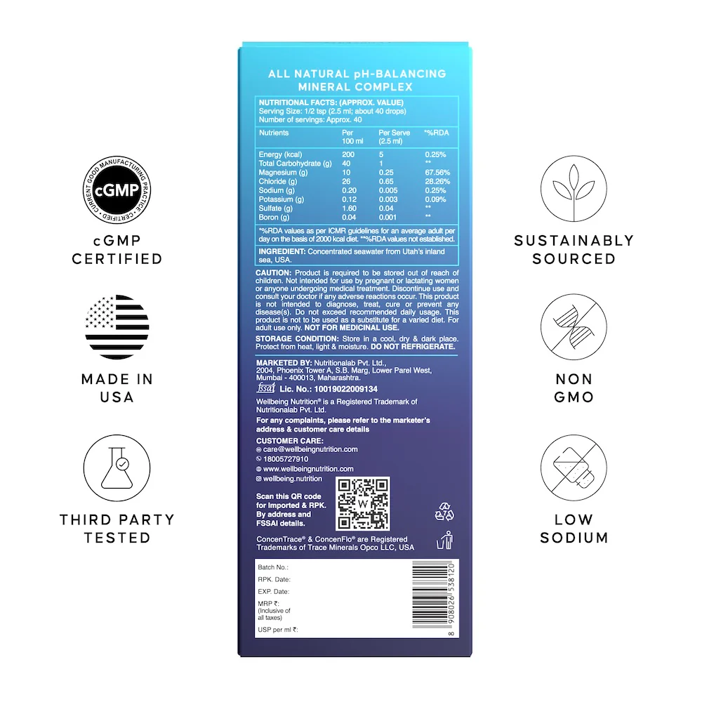 Trace Mineral Drops (ConcenTrace®) | 70+ Ionic Minerals & Magnesium | 40 Servings - Image 9