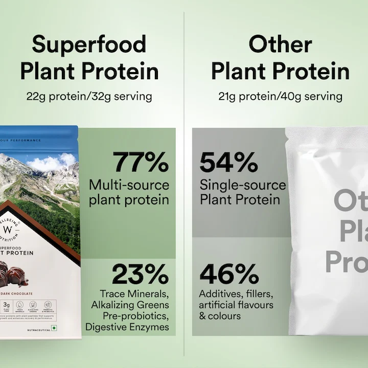 Vegan Protein 22g | 500g | 3B CFU Probiotics | Belgian Dark Chocolate - Image 8