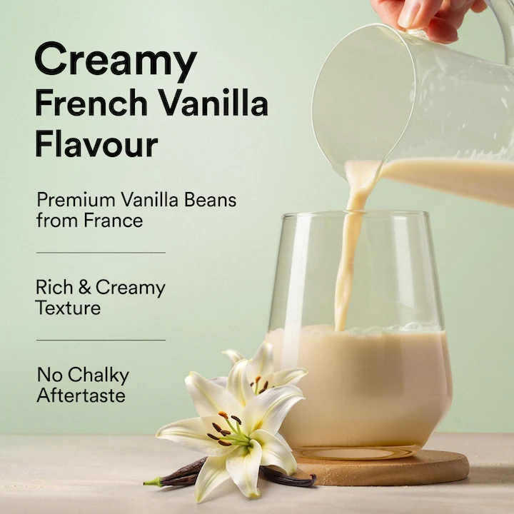 Vegan Protein 22g | 500g | 3B CFU Probiotics | French Vanilla Caramel - Image 6