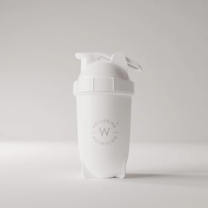 Wellbeing Nutrition Bullet Shaker ( White ) - Image 8