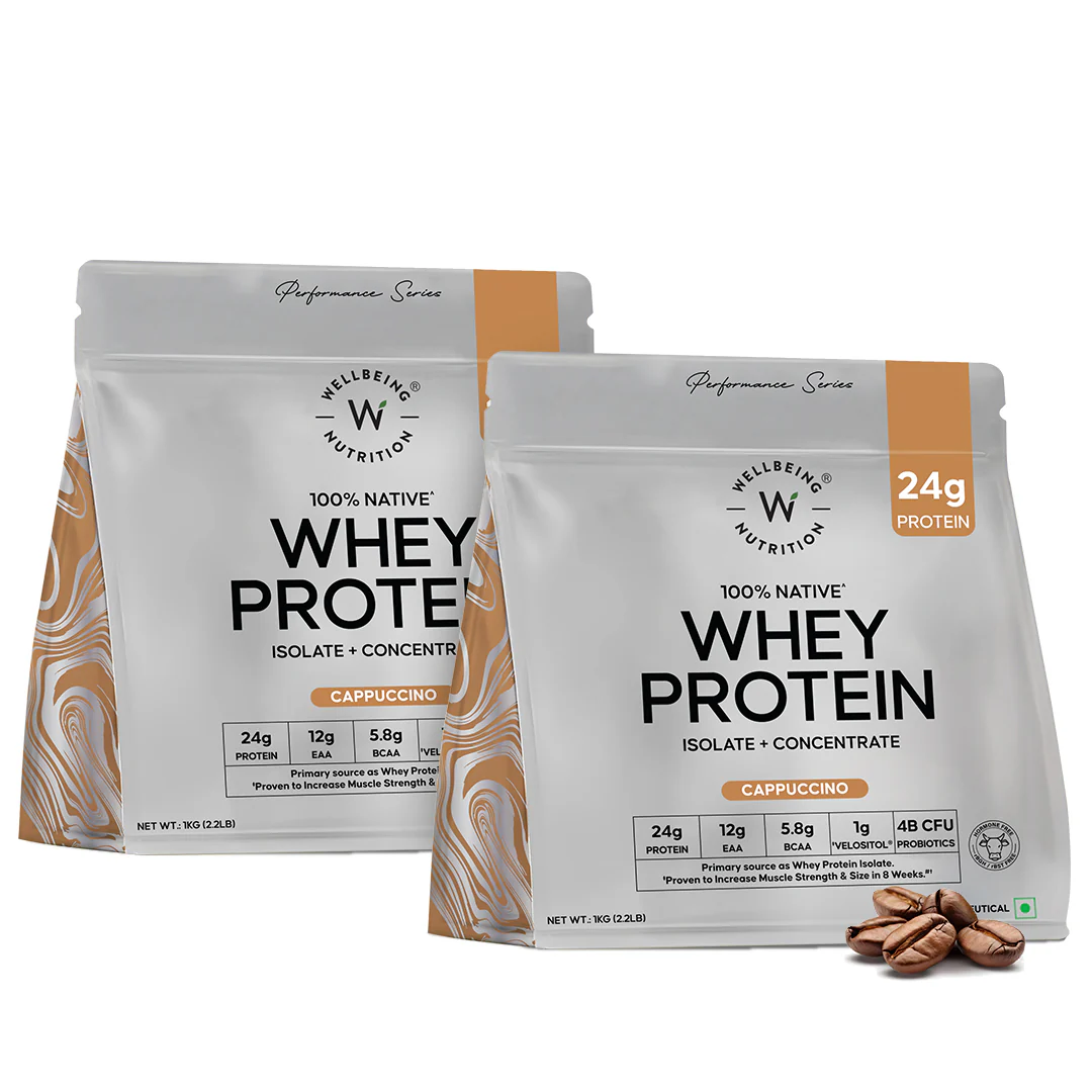 Whey Protein Isolate + Concentrate 24g | 1kg| 4B CFU Probiotics | Cappuccino - Image 12