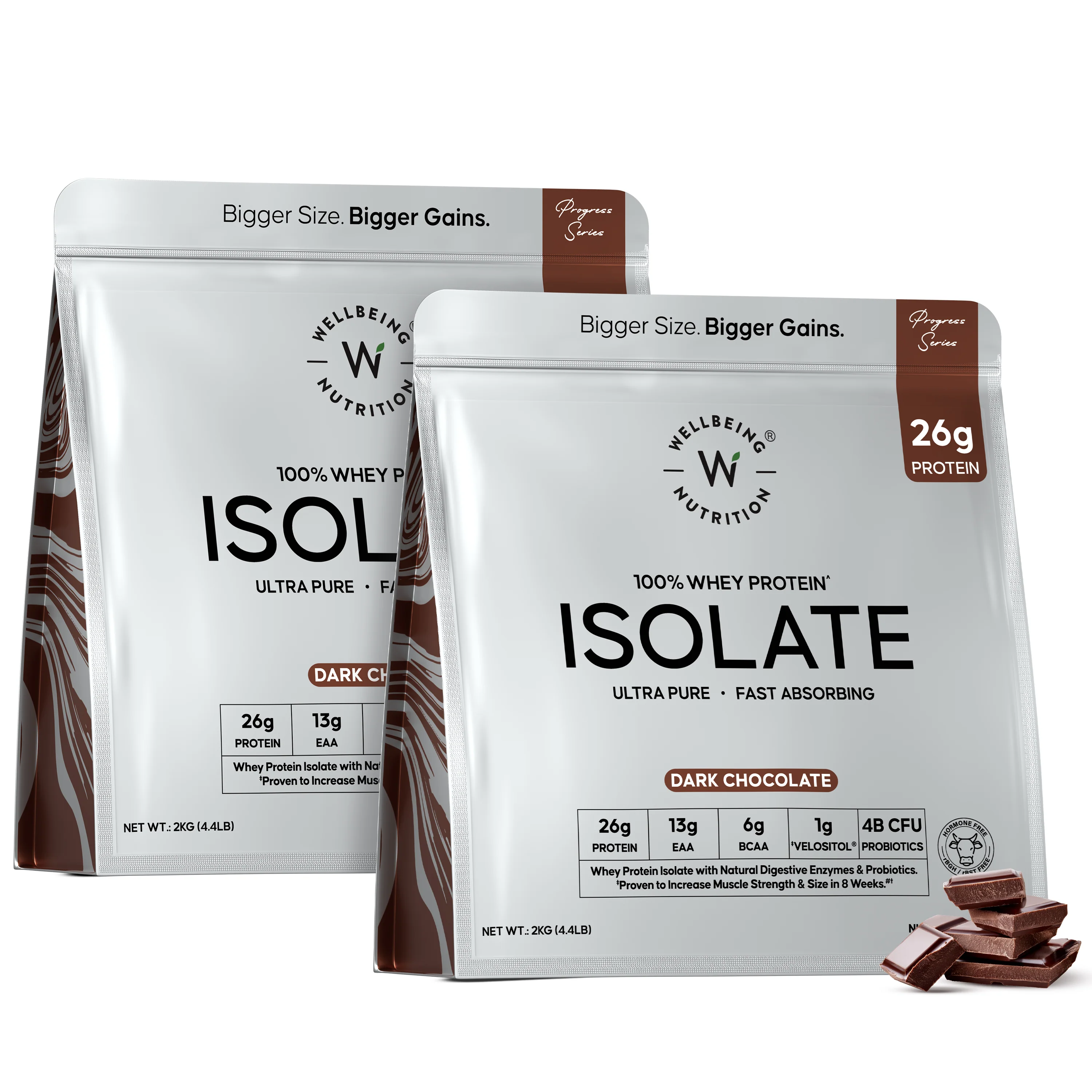 Whey Protein Isolate 26g | 2kg | 4B CFU Probiotics | Dark Chocolate - Image 13