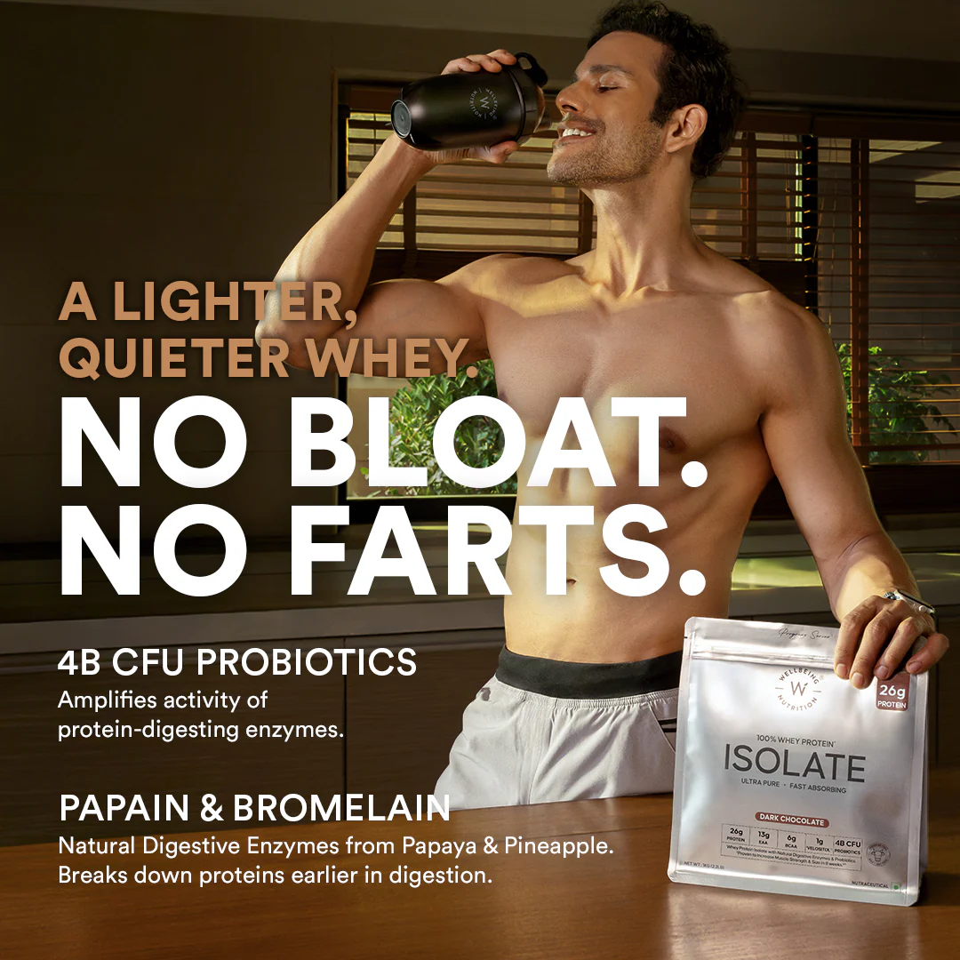 Whey Protein Isolate 26g | 2kg | 4B CFU Probiotics | Dark Chocolate - Image 3
